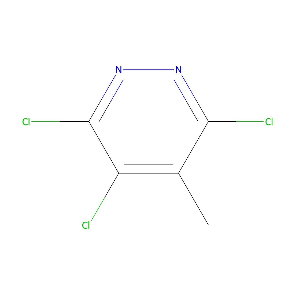 3,4,6-Trichloro-5-methylpyridazine molecular structure, CAS 499235-55-1