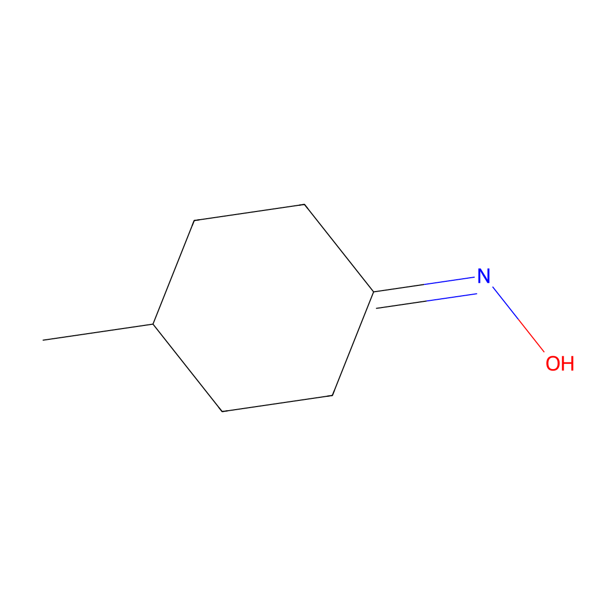 4-Methylcyclohexanone oxime molecular structure, CAS 4994-13-2