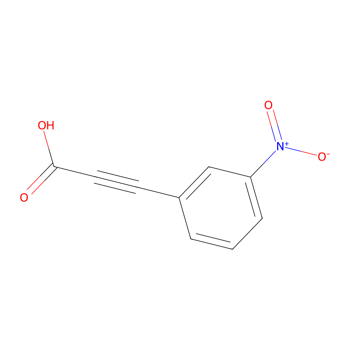 3-(3-Nitrophenyl)prop-2-ynoic acid molecular structure, CAS 4996-15-0