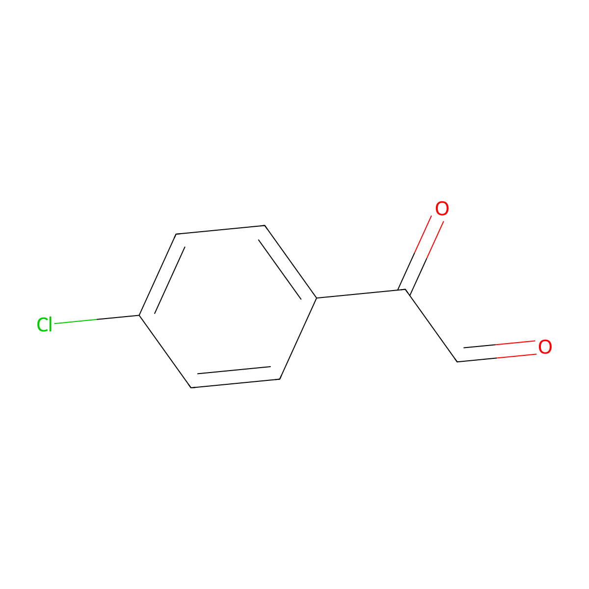 (4-Chlorophenyl)(oxo)acetaldehyde molecular structure, CAS 4996-21-8