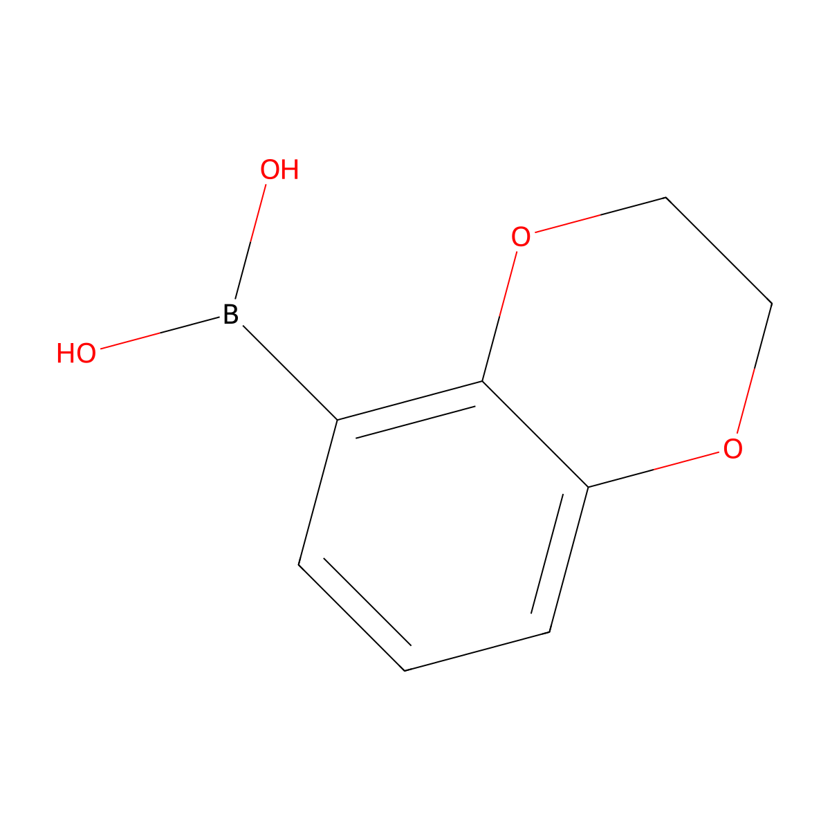 2,3-Dihydro-1,4-benzodioxin-5-ylboronic acid molecular structure, CAS 499769-88-9