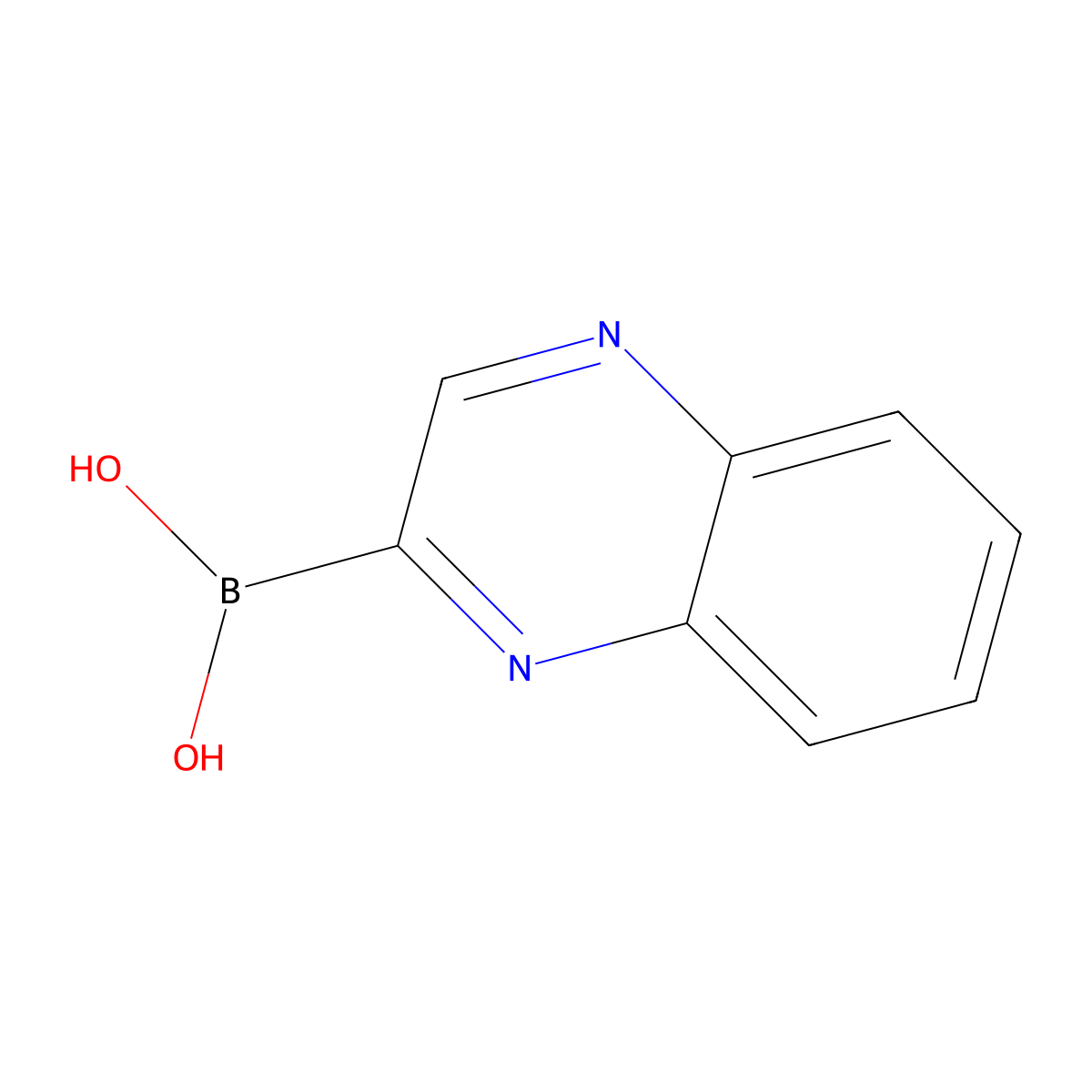 Quinoxalin-2-ylboronic acid molecular structure, CAS 499769-90-3