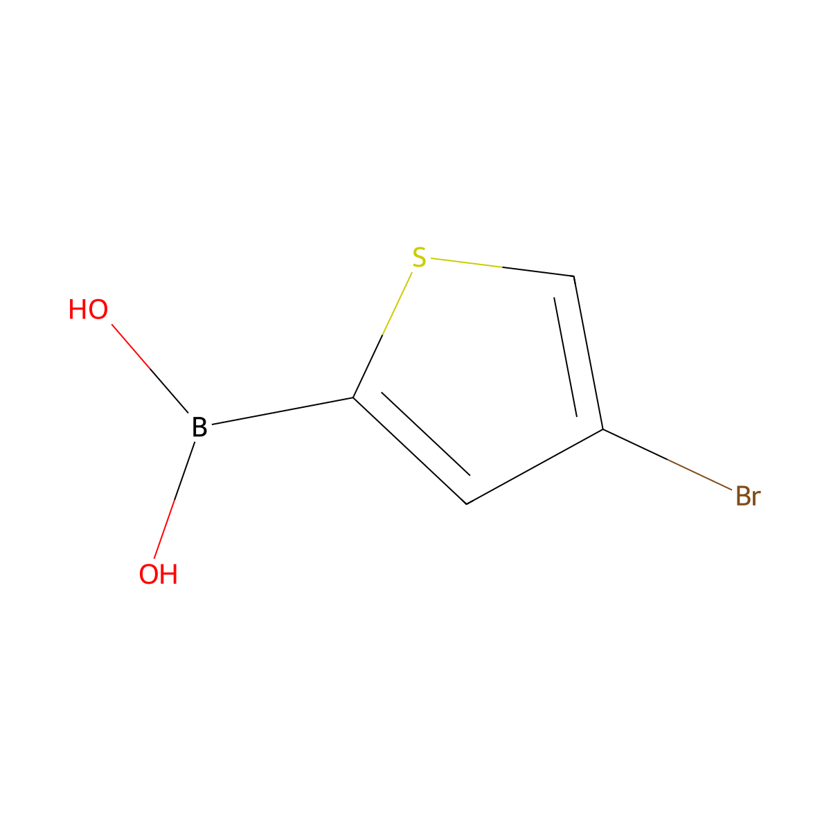 (4-Bromothiophen-2-yl)boronic acid molecular structure, CAS 499769-92-5