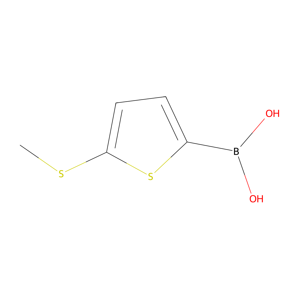 5-(Methylsulfanyl)-2-thienylboronic acid molecular structure, CAS 499769-93-6