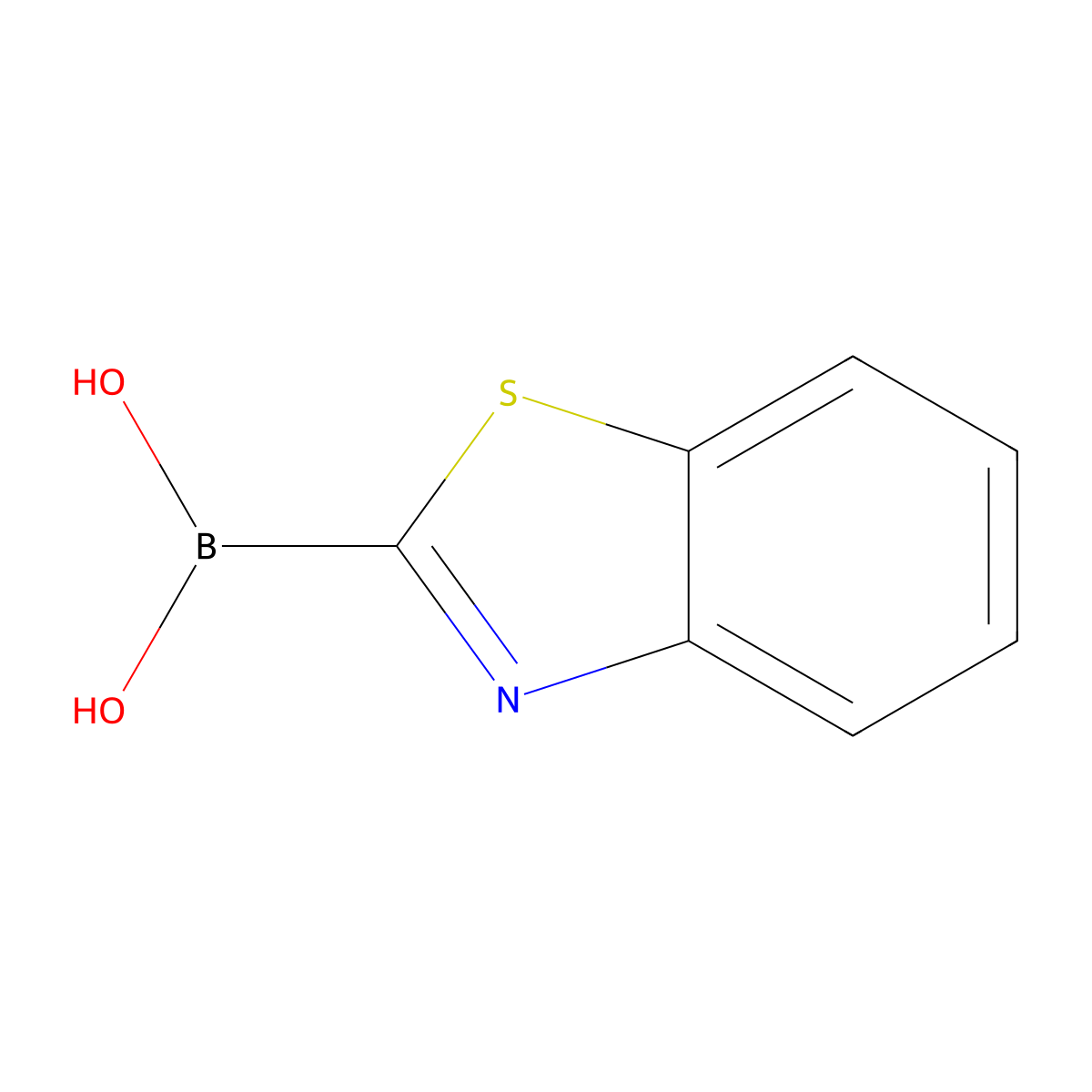 1,3-Benzothiazol-2-ylboronic acid molecular structure, CAS 499769-96-9
