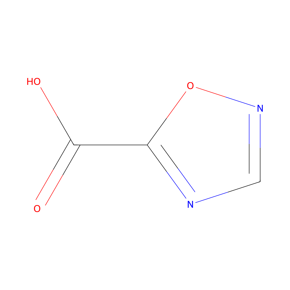 1,2,4-Oxadiazole-5-carboxylic acid molecular structure, CAS 499770-64-8