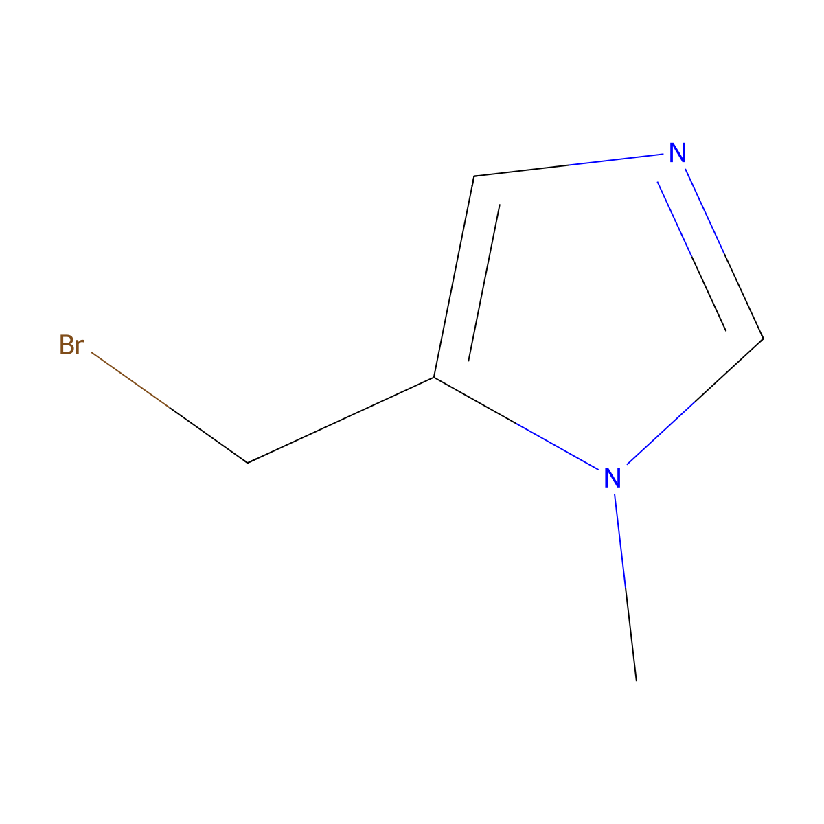 5-(Bromomethyl)-1-methyl-1H-imidazole molecular structure, CAS 499770-71-7