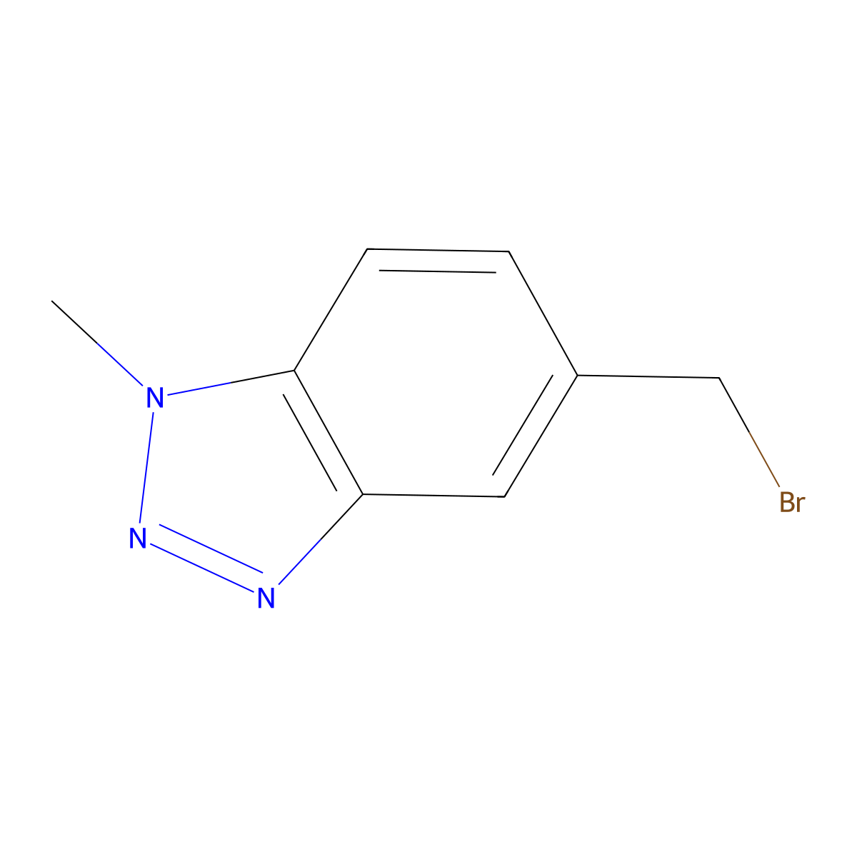 5-(Bromomethyl)-1-methyl-1H-benzotriazole molecular structure, CAS 499770-76-2