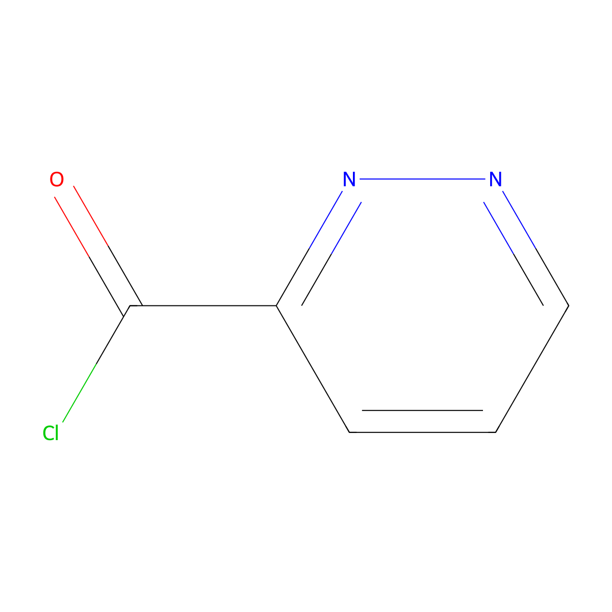 Pyridazine-3-carbonyl chloride molecular structure, CAS 499770-82-0