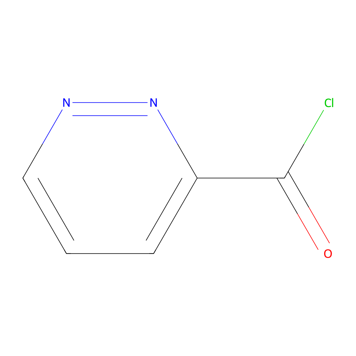 Pyridazine-3-carbonyl chloride molecular structure, CAS 499770-82-0