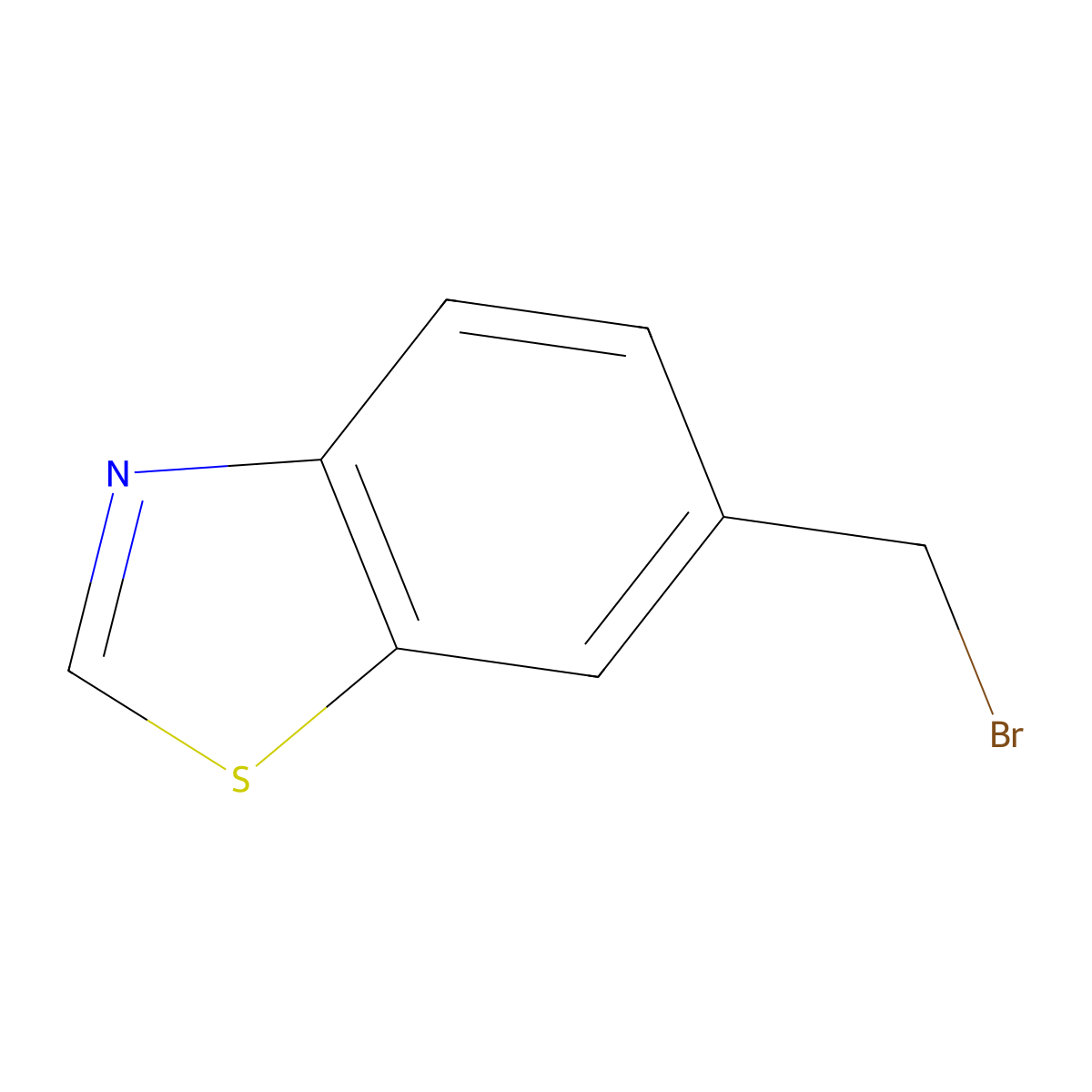 6-(Bromomethyl)benzo[d]thiazole molecular structure, CAS 499770-85-3