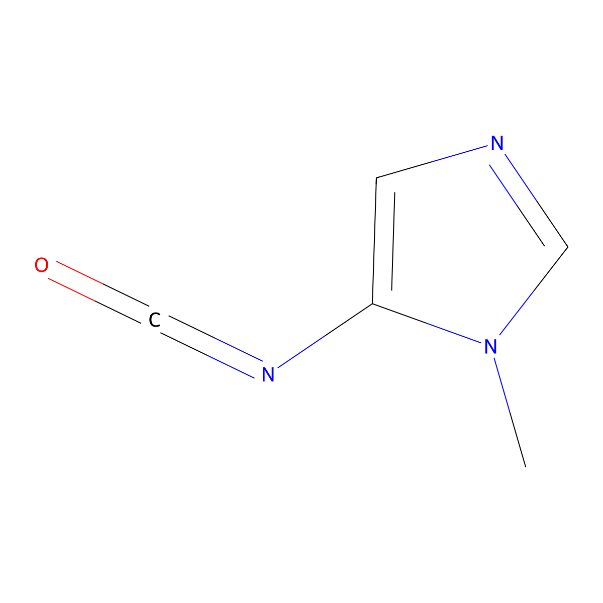 1-Methyl-1H-imidazol-5-yl isocyanate molecular structure, CAS 499770-99-9