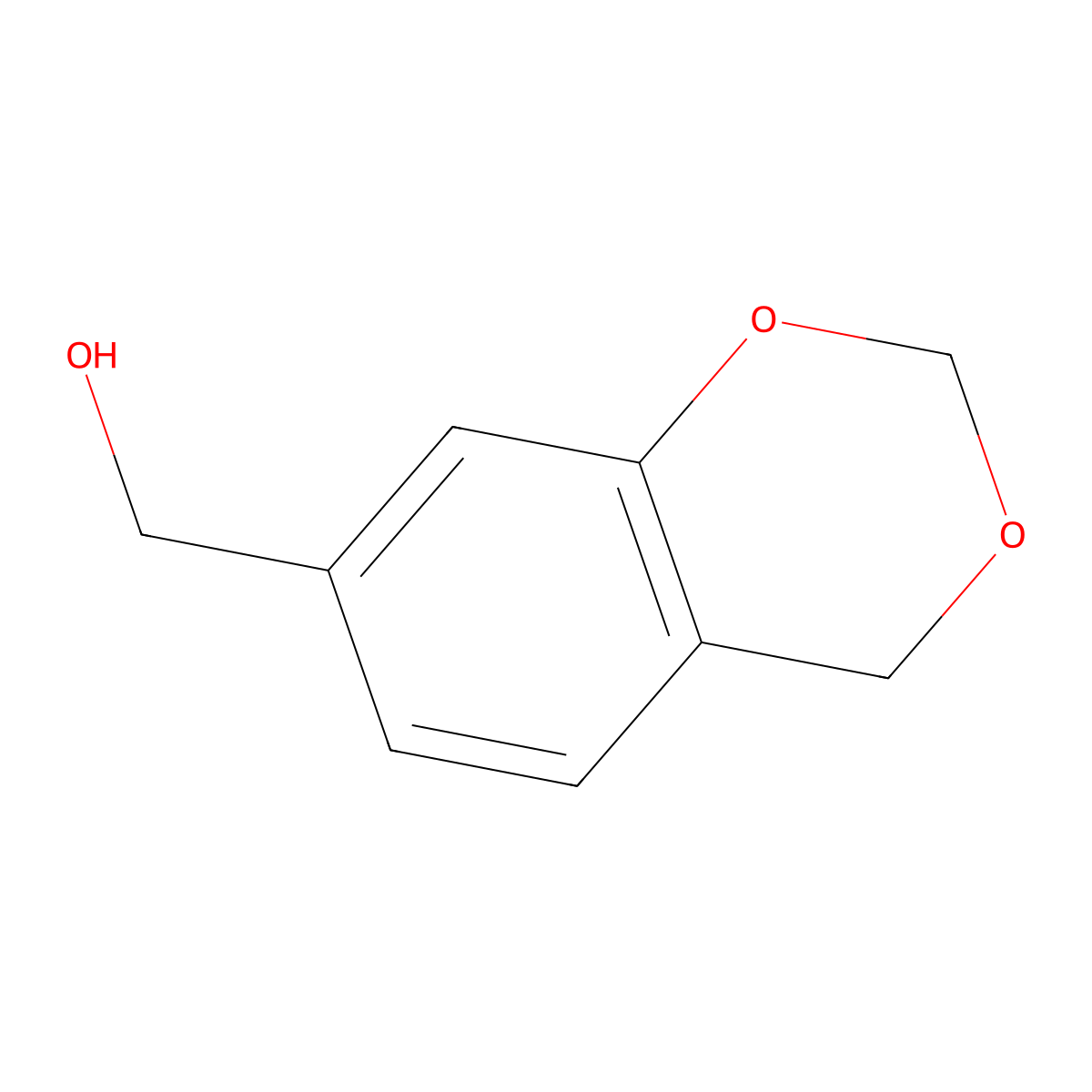 4H-1,3-Benzodioxin-7-ylmethanol molecular structure, CAS 499771-06-1