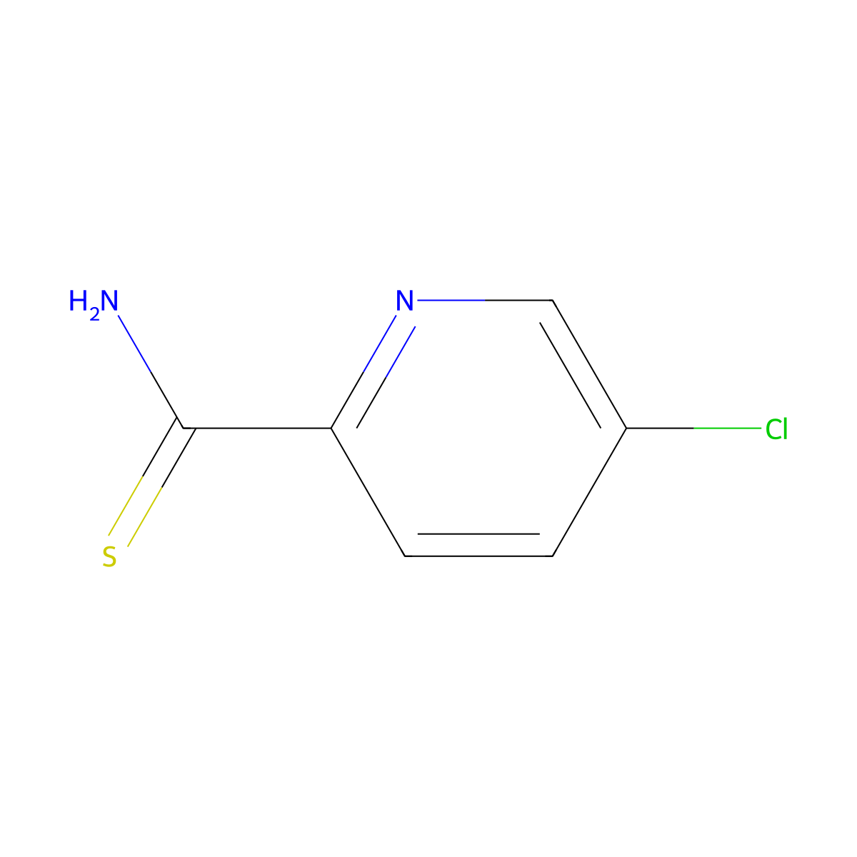 5-Chloropyridine-2-carbothioamide molecular structure, CAS 499796-72-4