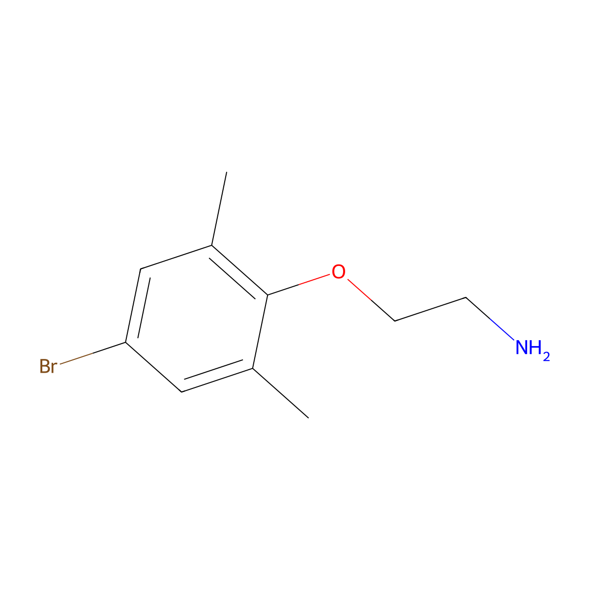 2-(4-Bromo-2,6-dimethyl-phenoxy)-ethylamine molecular structure, CAS 499980-87-9