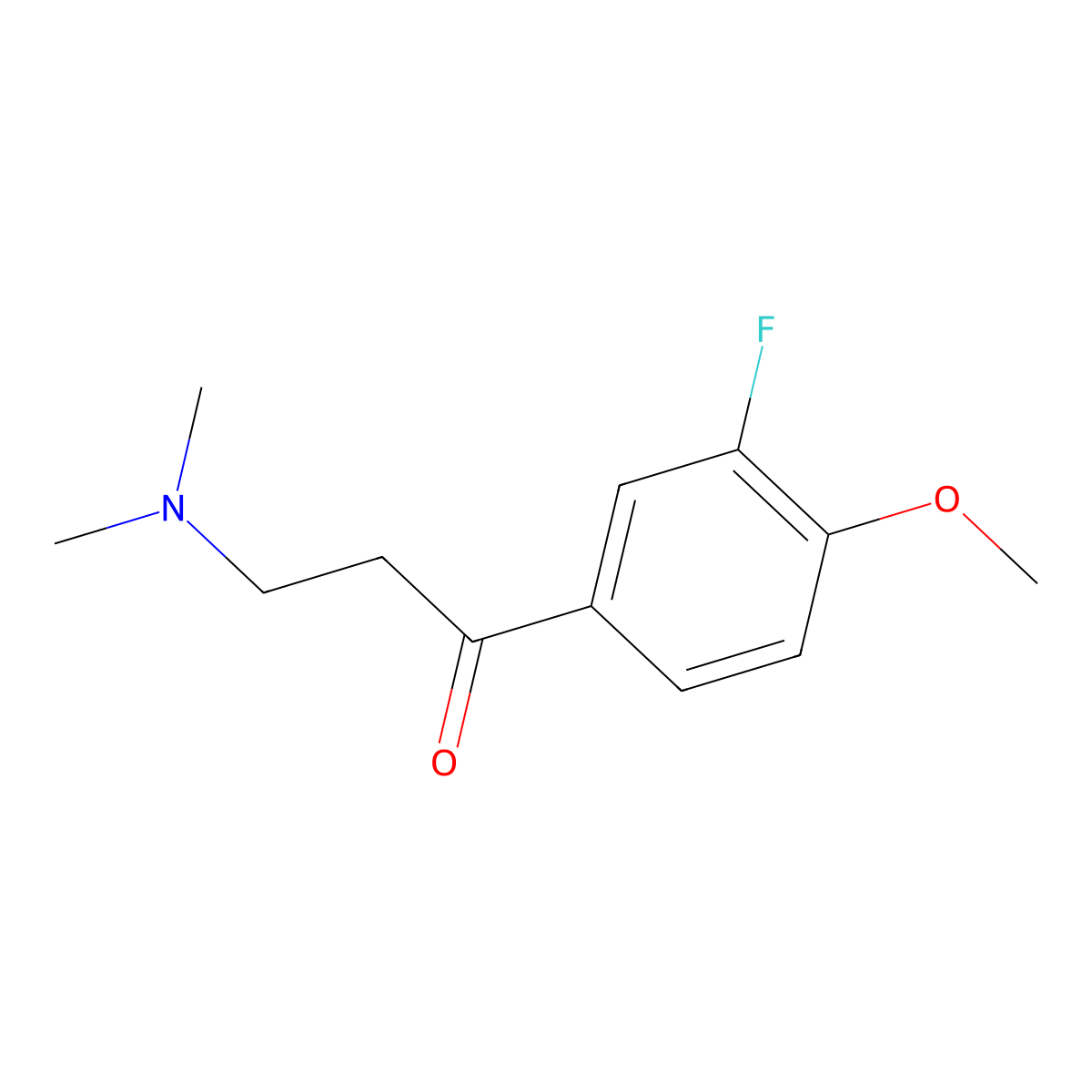 3-(Dimethylamino)-1-(3-fluoro-4-methoxyphenyl)propan-1-one molecular structure, CAS 499997-25-0