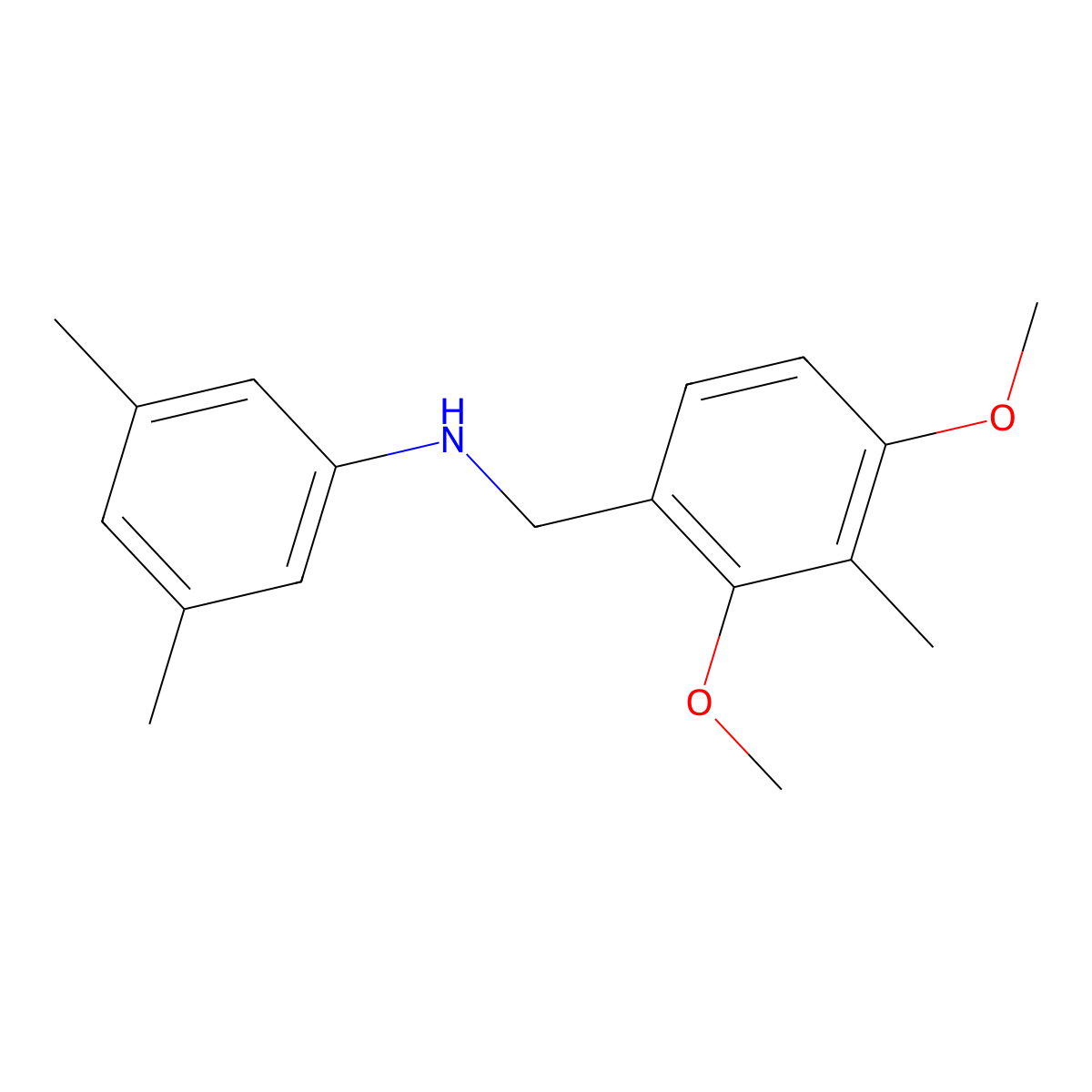 N-[(2,4-dimethoxy-3-methylphenyl)methyl]-3,5-dimethylaniline molecular structure, CAS 499997-34-1