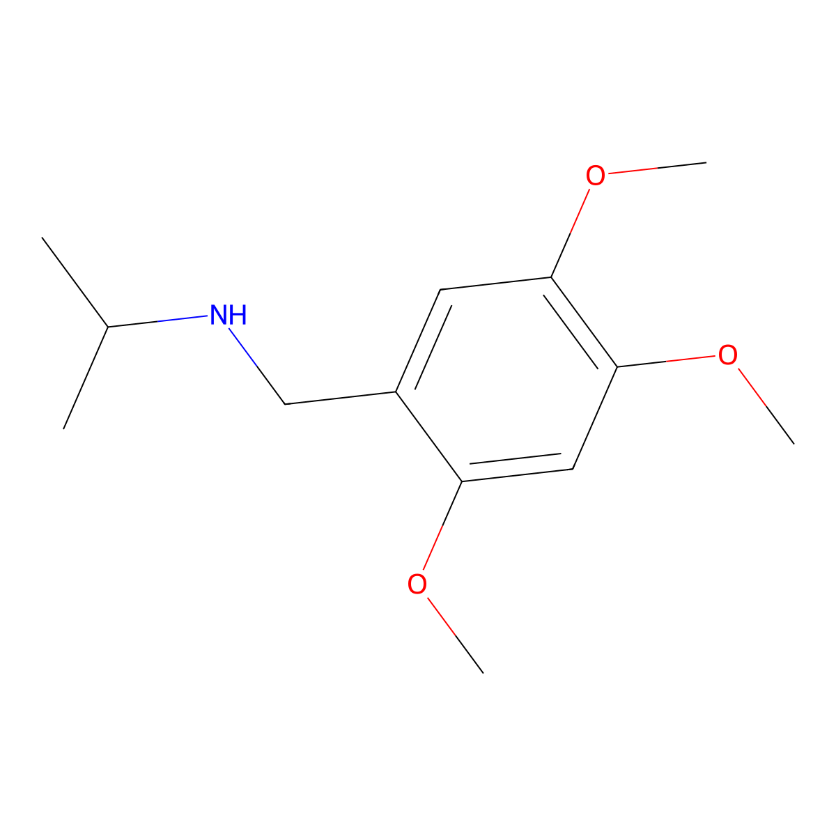N-(2,4,5-trimethoxybenzyl)propan-2-amine molecular structure, CAS 499997-35-2