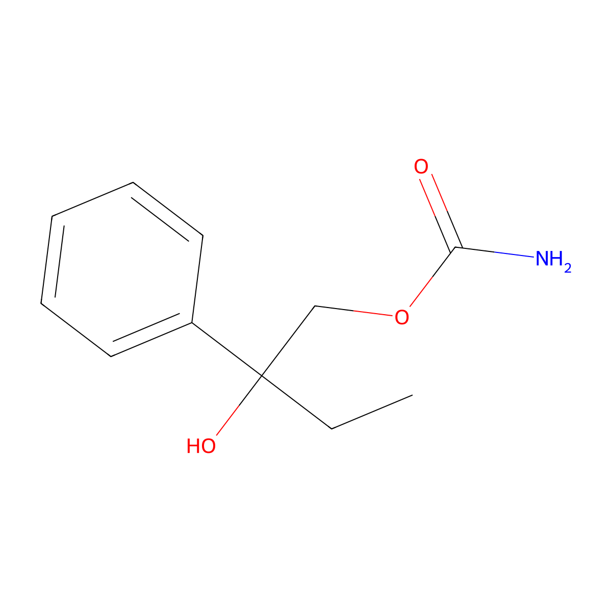 Hydroxyphenamate molecular structure, CAS 50-19-1