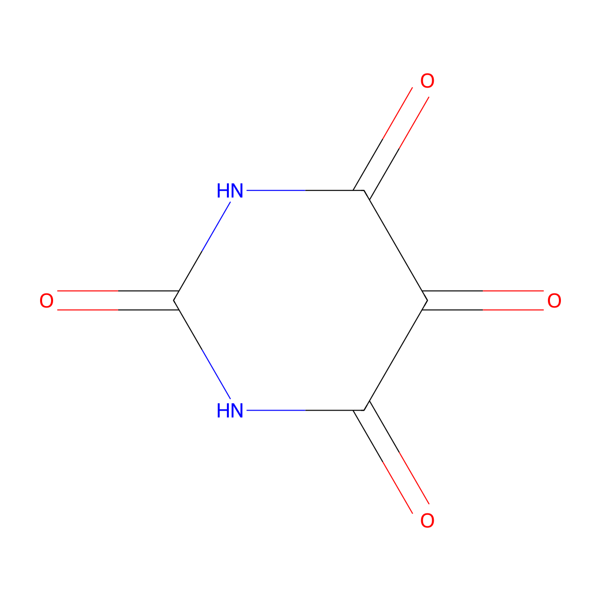Alloxan molecular structure, CAS 50-71-5