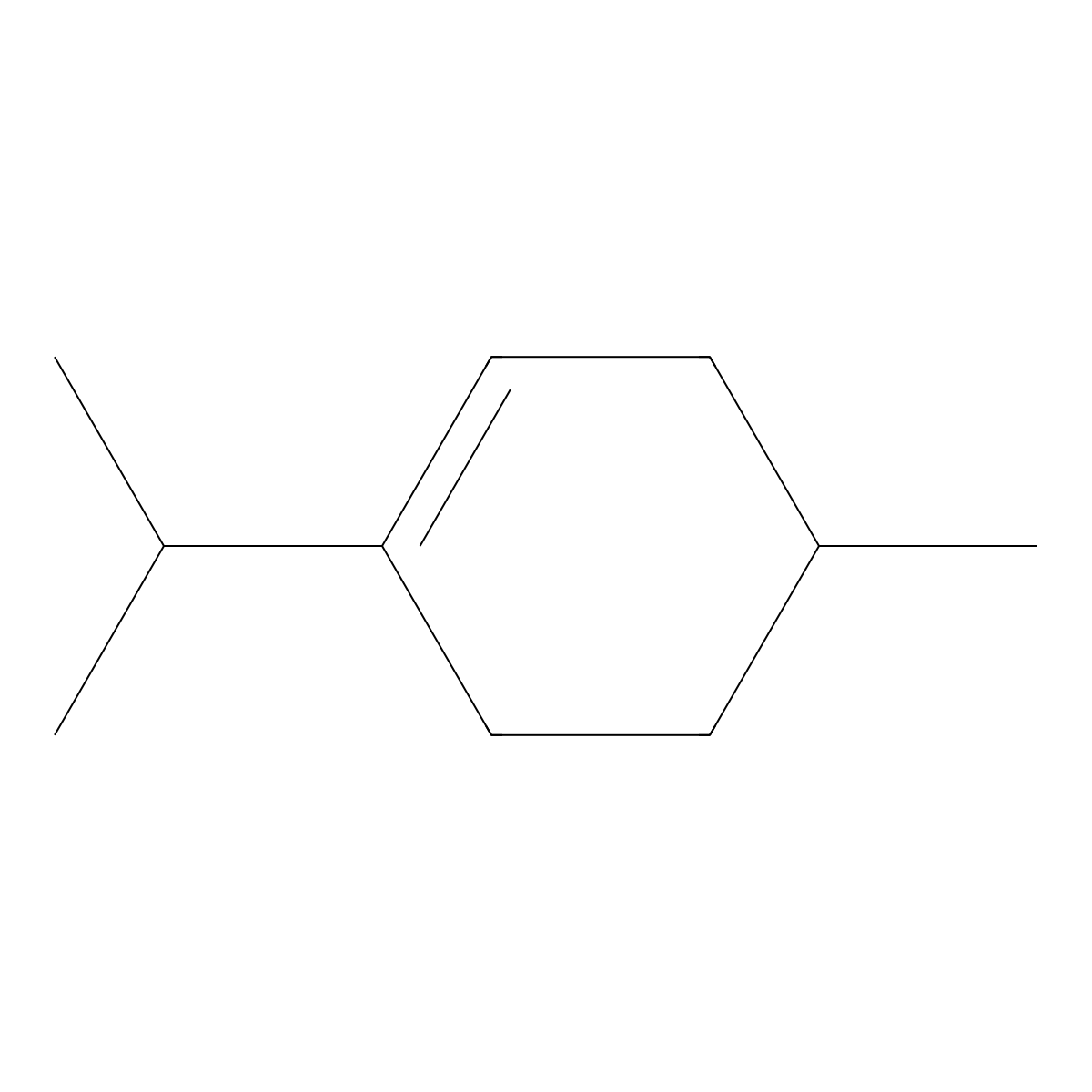 Cyclohexene, 4-methyl-1-(1-methylethyl)- molecular structure, CAS 500-00-5