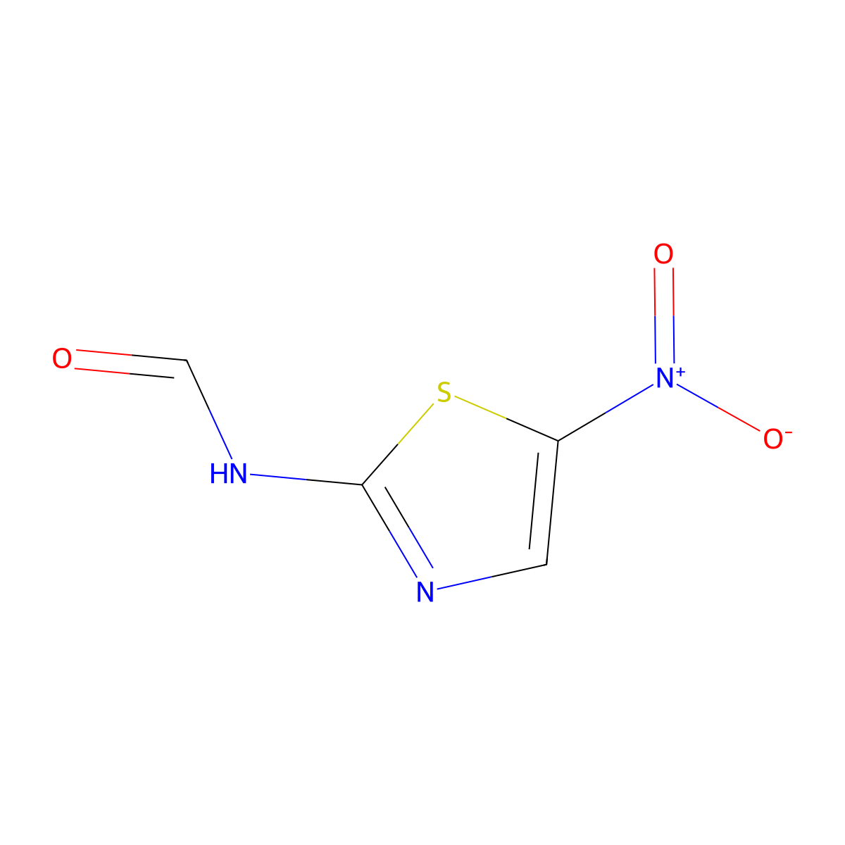 Forminitrazole molecular structure, CAS 500-08-3