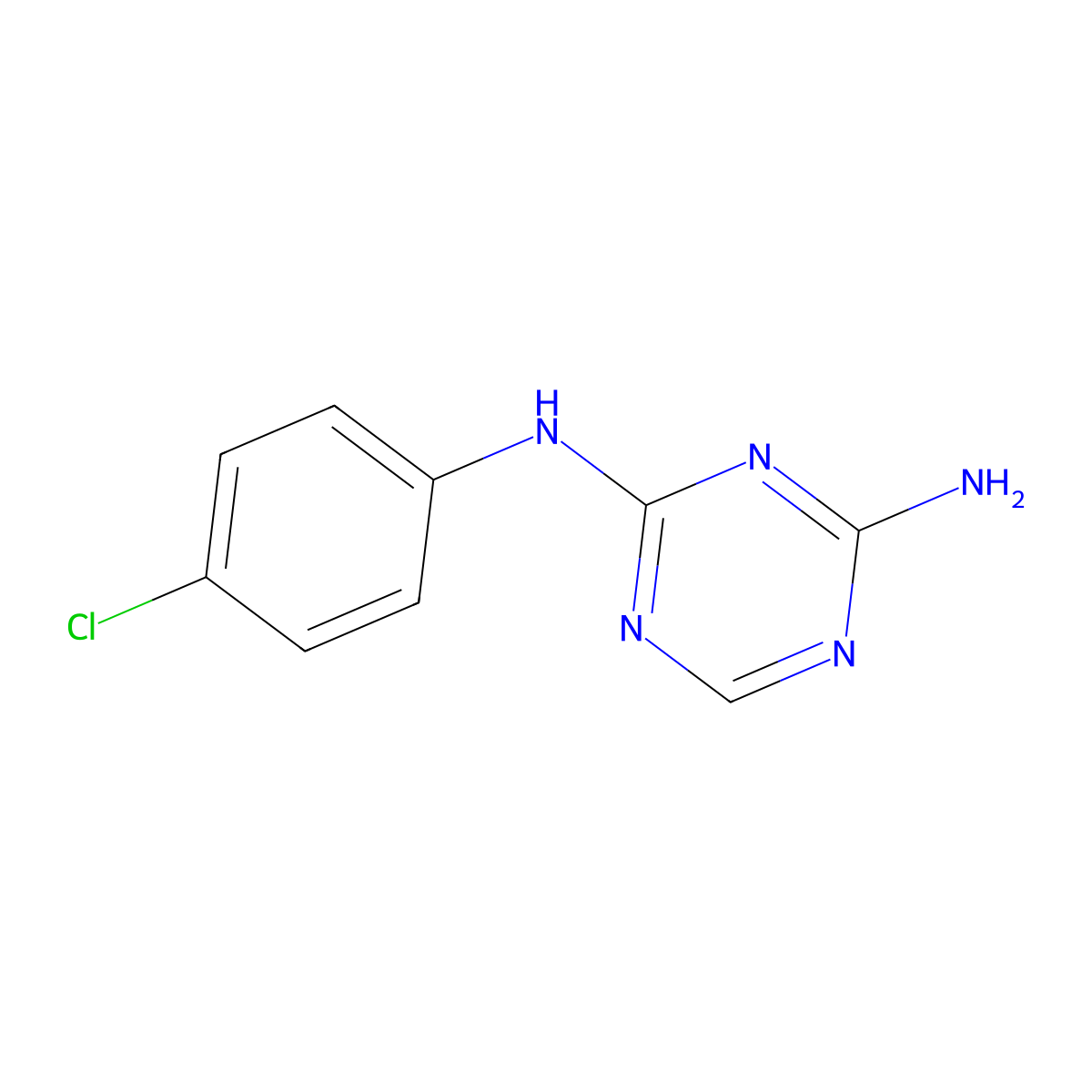 Chlorazanil molecular structure, CAS 500-42-5