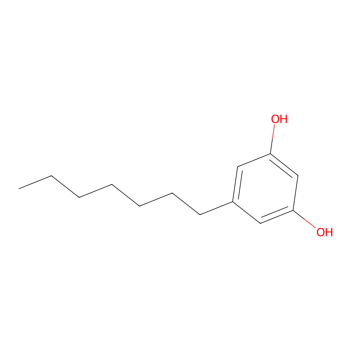 5-Heptylresorcinol molecular structure, CAS 500-67-4