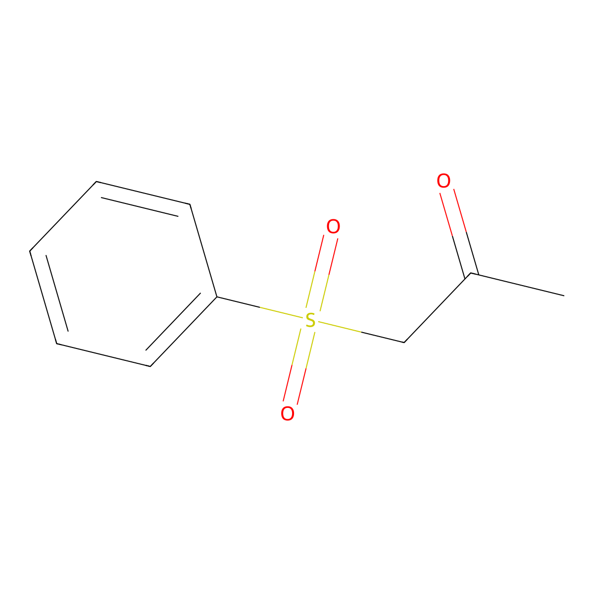 Phenylsulfonylacetone molecular structure, CAS 5000-44-2