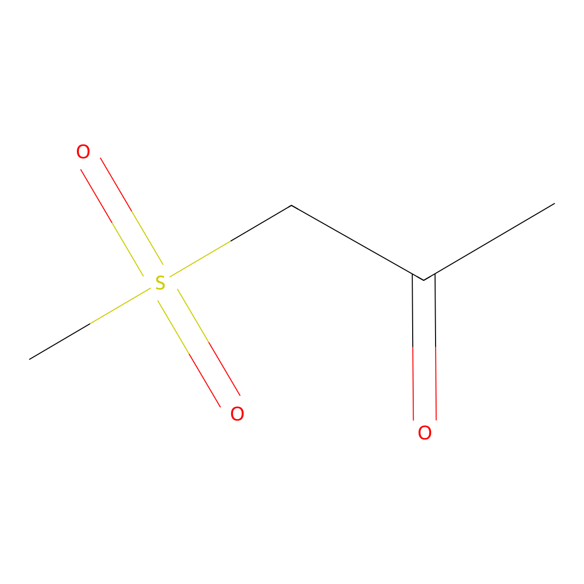 1-(Methylsulphonyl)acetone molecular structure, CAS 5000-46-4