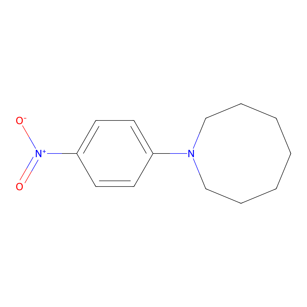 1-(4-Nitrophenyl)azocane molecular structure, CAS 500014-92-6