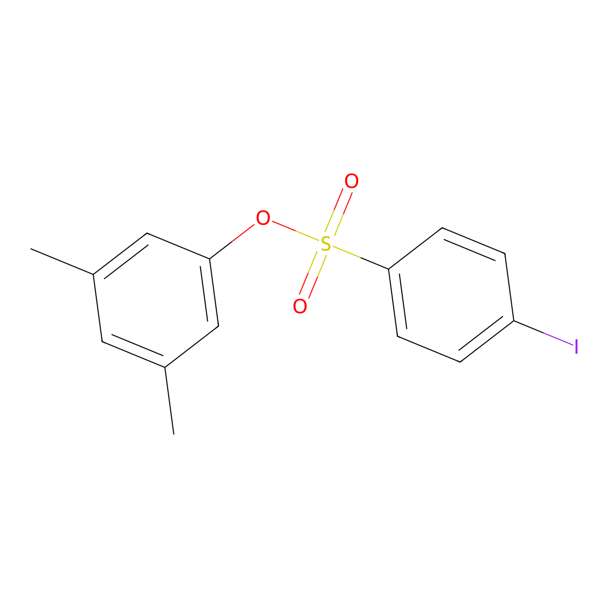 3,5-Dimethylphenyl 4-iodobenzenesulfonate molecular structure, CAS 500015-62-3