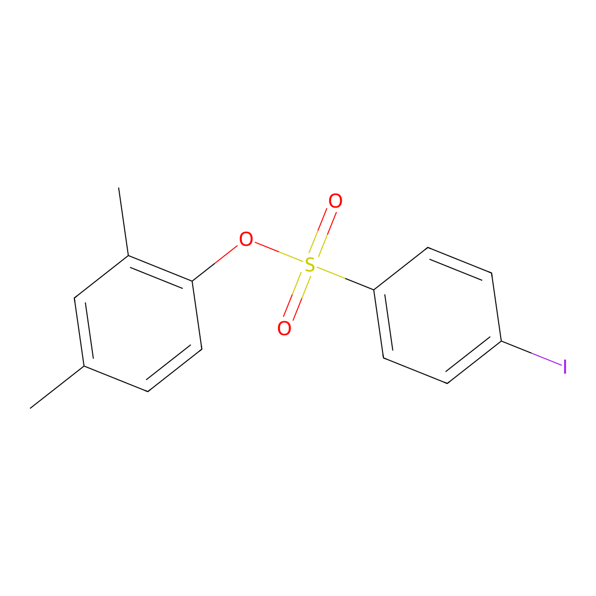 2,4-Dimethylphenyl 4-iodobenzenesulfonate molecular structure, CAS 500015-64-5