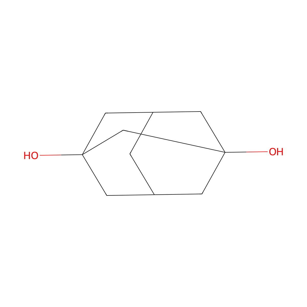 1,3-Adamantanediol molecular structure, CAS 5001-18-3