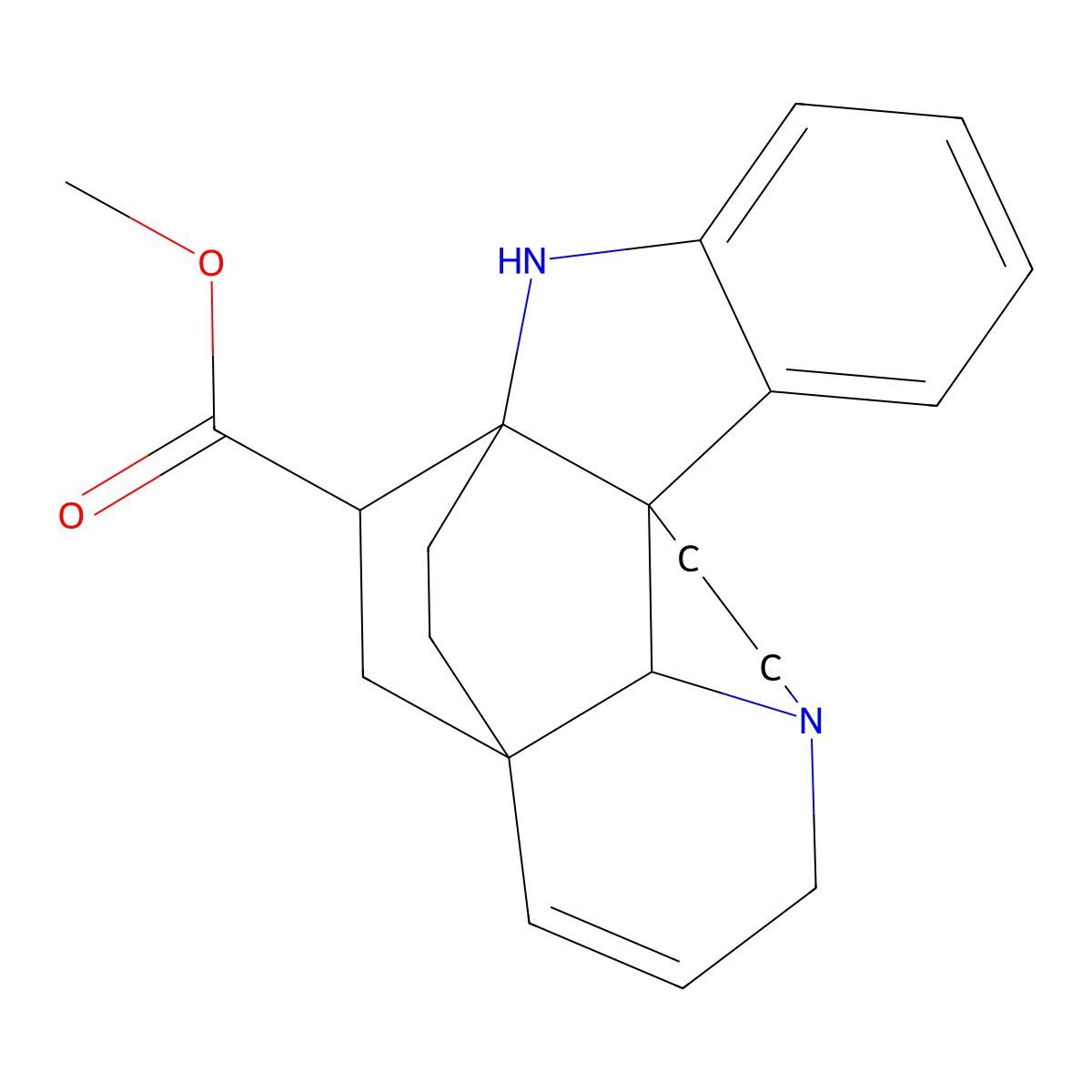 (-)-Venalstonine molecular structure, CAS 5001-20-7