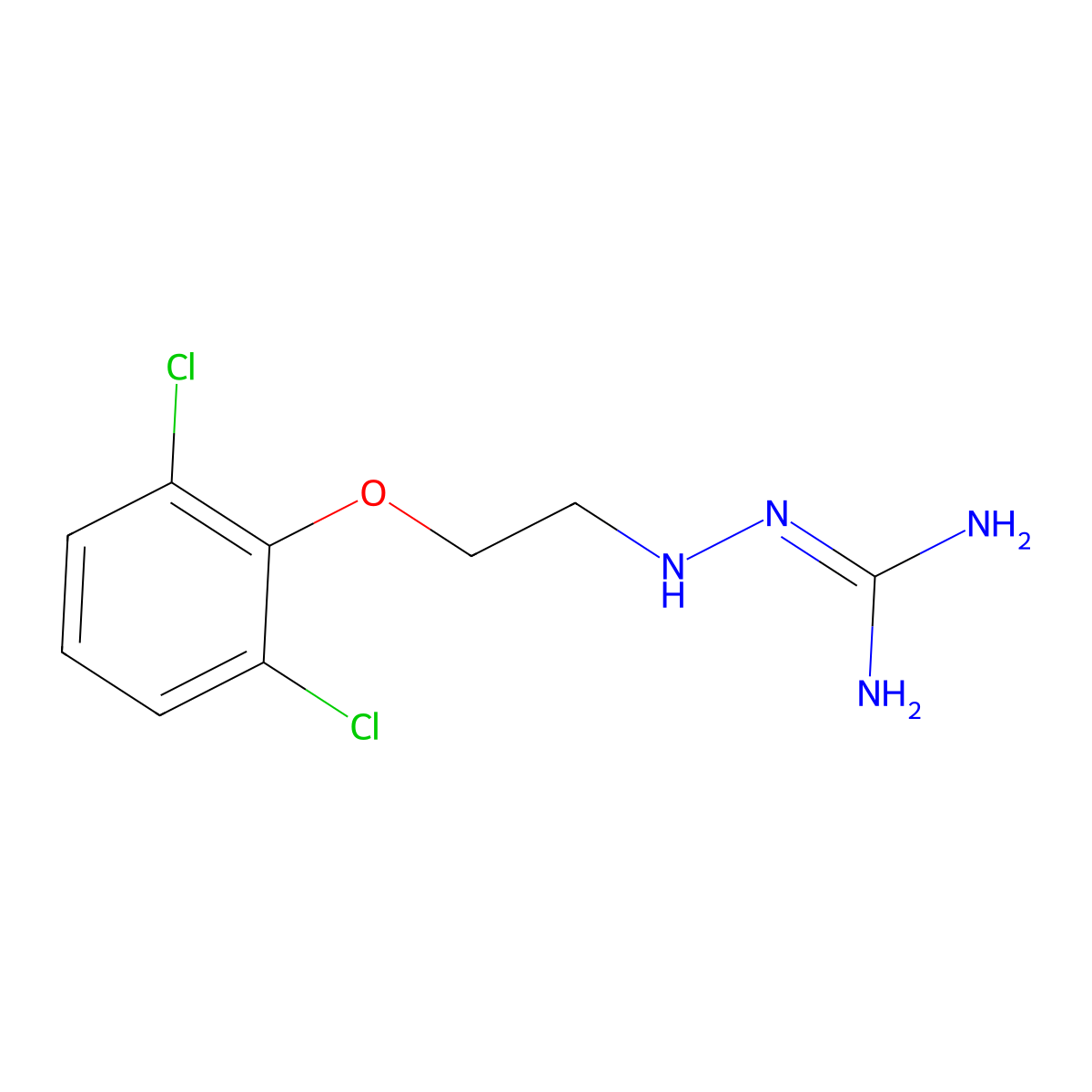 Guanoclor molecular structure, CAS 5001-32-1