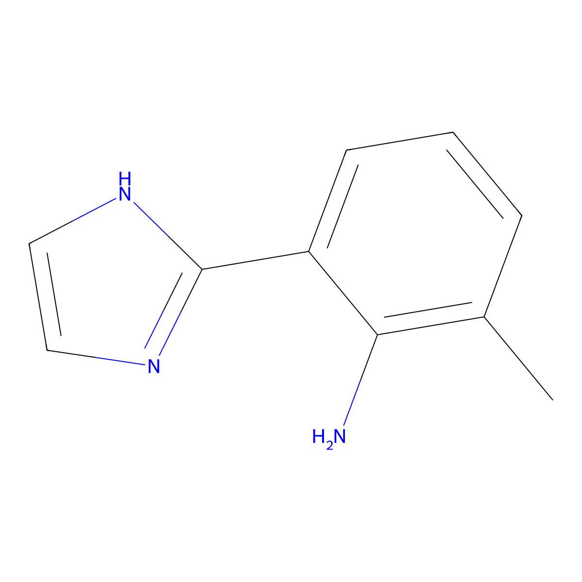 2-(1H-Imidazol-2-YL)-6-methylaniline molecular structure, CAS 500101-08-6