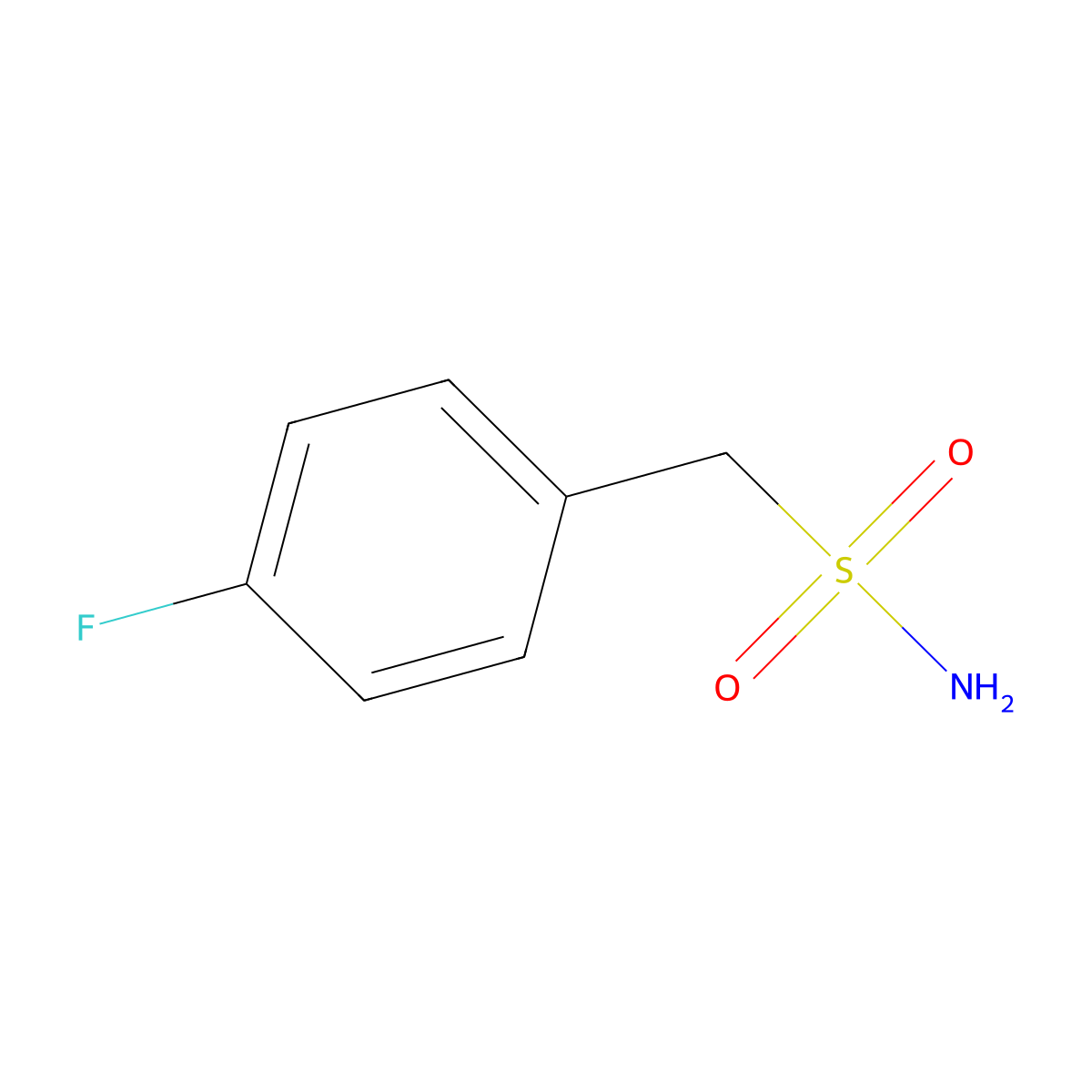 (4-Fluorophenyl)methanesulfonamide molecular structure, CAS 500108-01-0