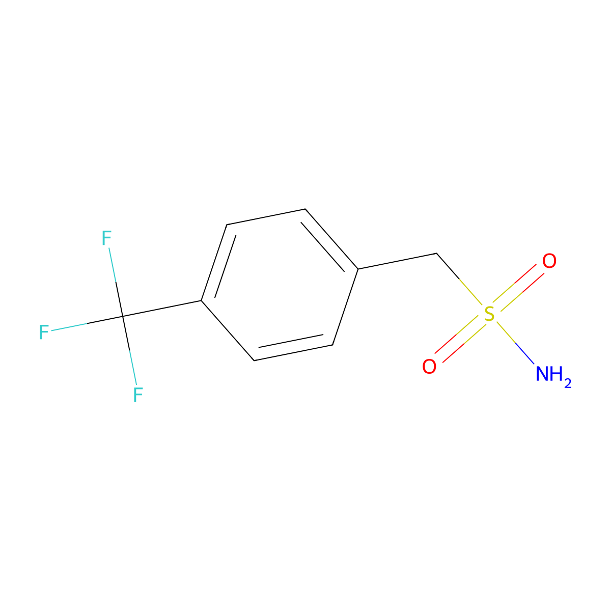 1-[4-(Trifluoromethyl)phenyl]methanesulfonamide molecular structure, CAS 500108-07-6