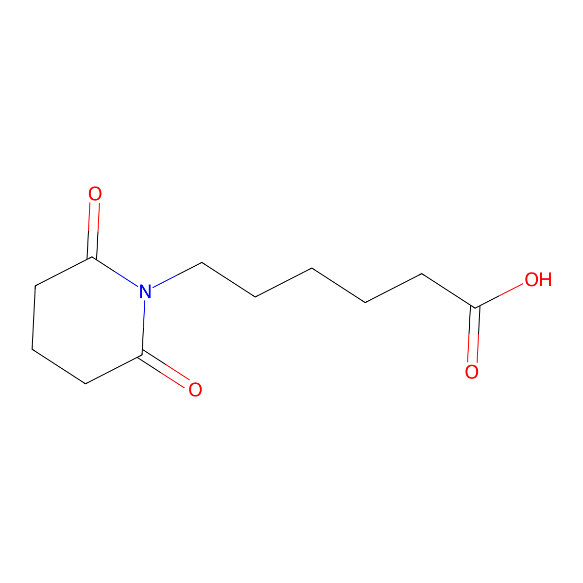 6-(2,6-Dioxopiperidin-1-yl)hexanoic acid molecular structure, CAS 500118-90-1