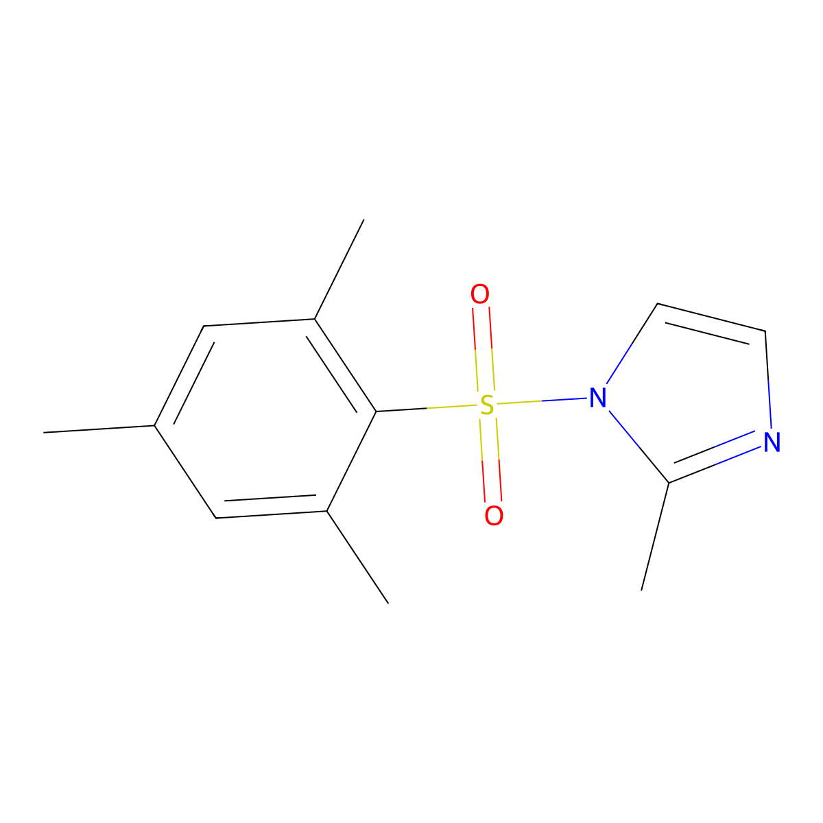 1-(mesitylsulfonyl)-2-methyl-1H-imidazole molecular structure, CAS 500119-33-5