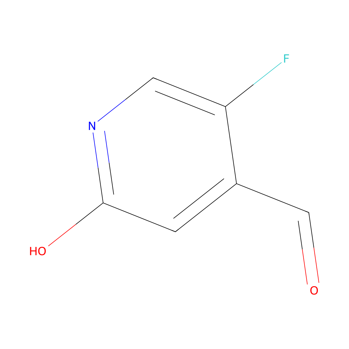 5-Fluoro-2-oxo-1,2-dihydropyridine-4-carbaldehyde molecular structure, CAS 500148-38-9