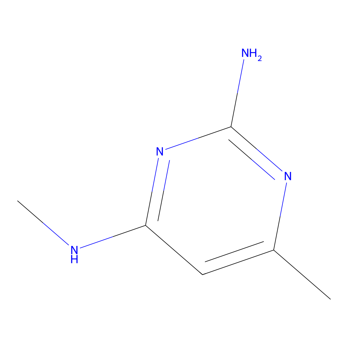 N4,6-dimethylpyrimidine-2,4-diamine molecular structure, CAS 500158-32-7