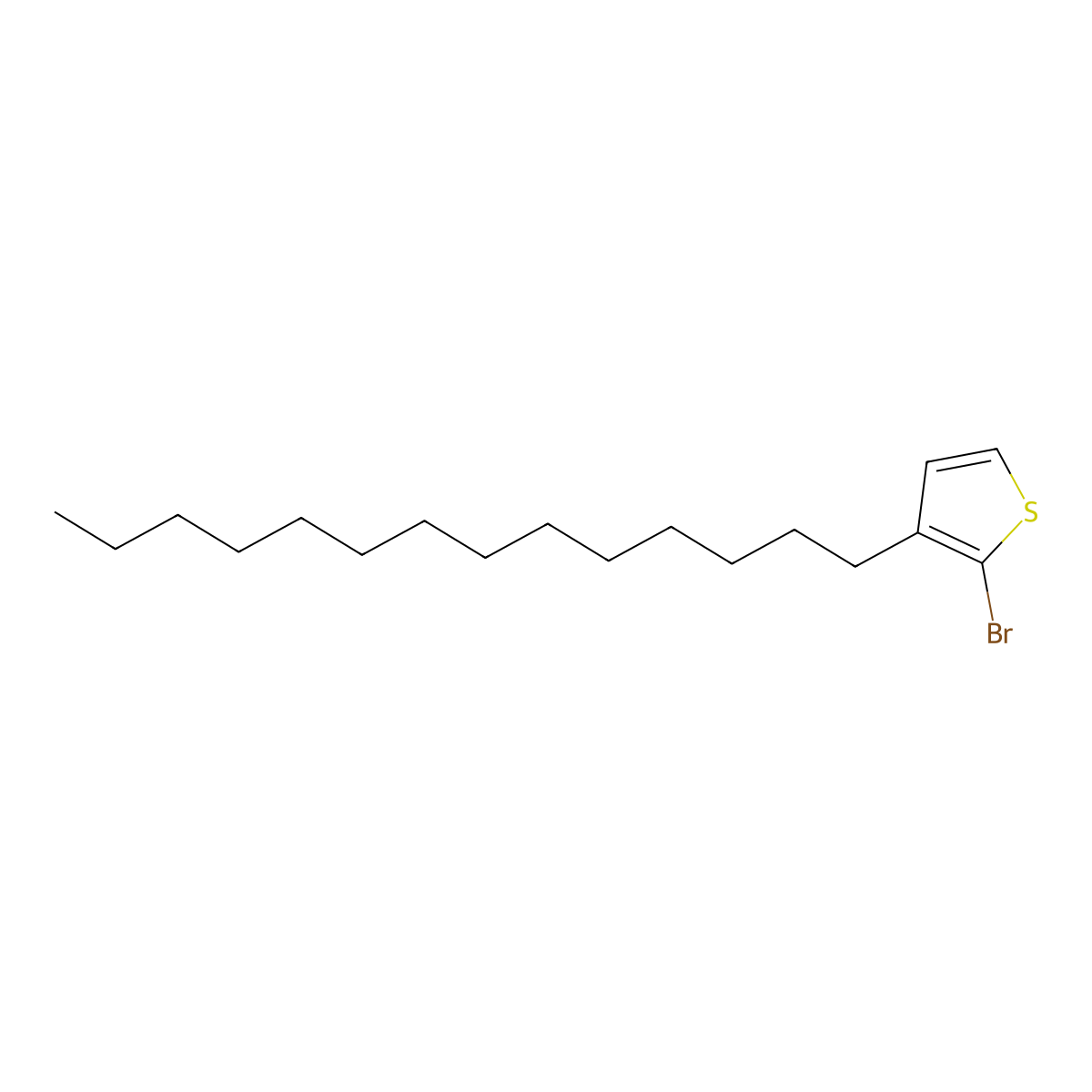 2-Bromo-3-tetradecylthiophene molecular structure, CAS 500199-09-7