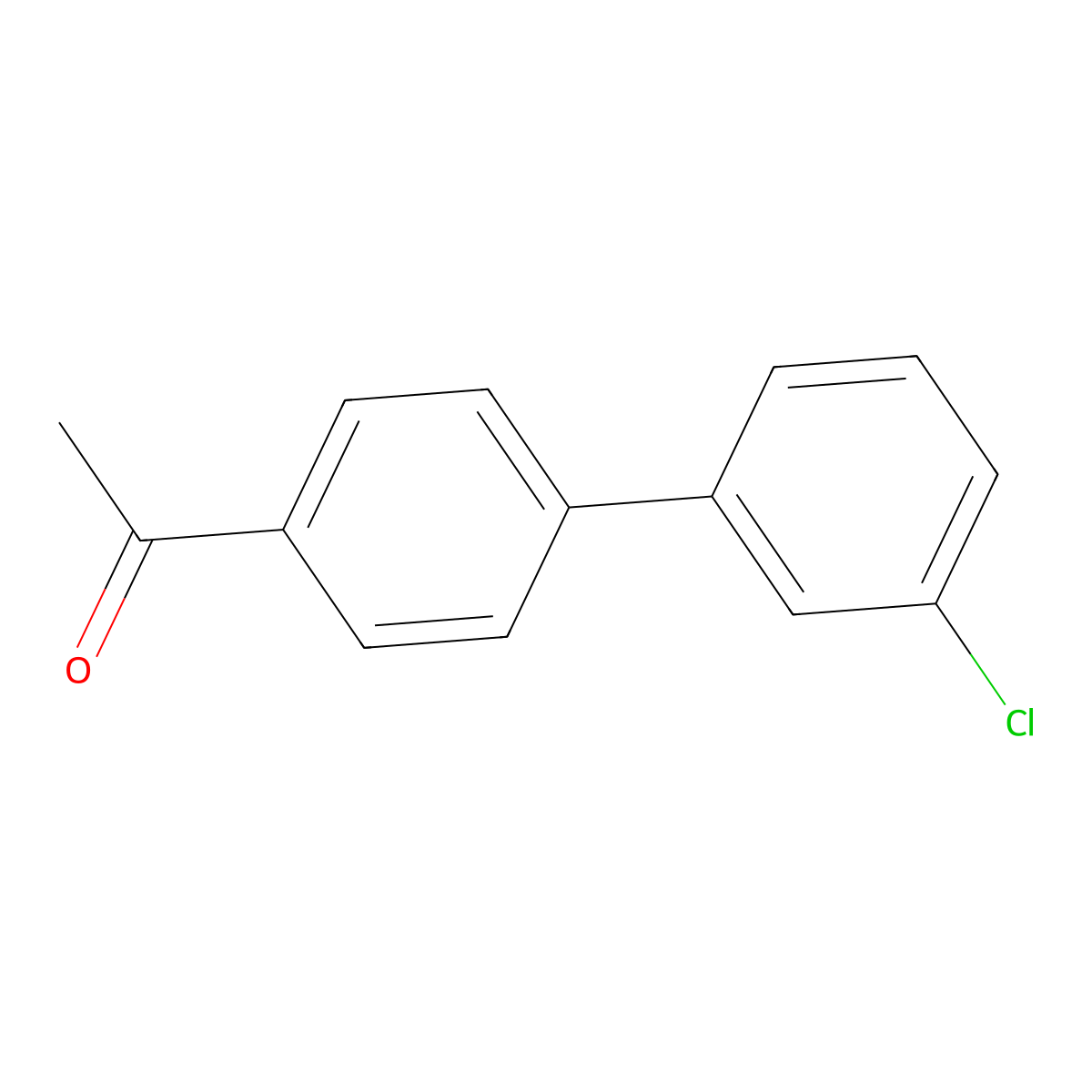 4-Acetyl-3'-chlorobiphenyl molecular structure, CAS 5002-13-1