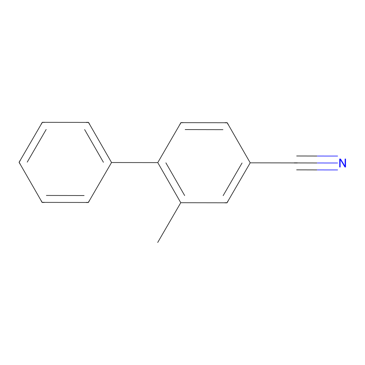 3-Methyl-4-phenylbenzonitrile molecular structure, CAS 5002-17-5