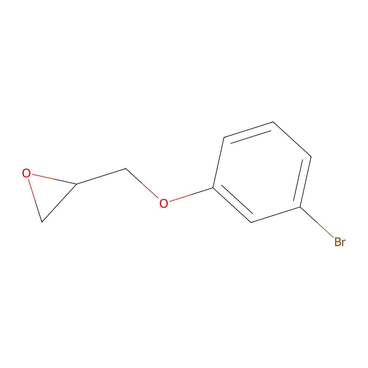 2-[(3-Bromophenoxy)methyl]oxirane molecular structure, CAS 5002-98-2
