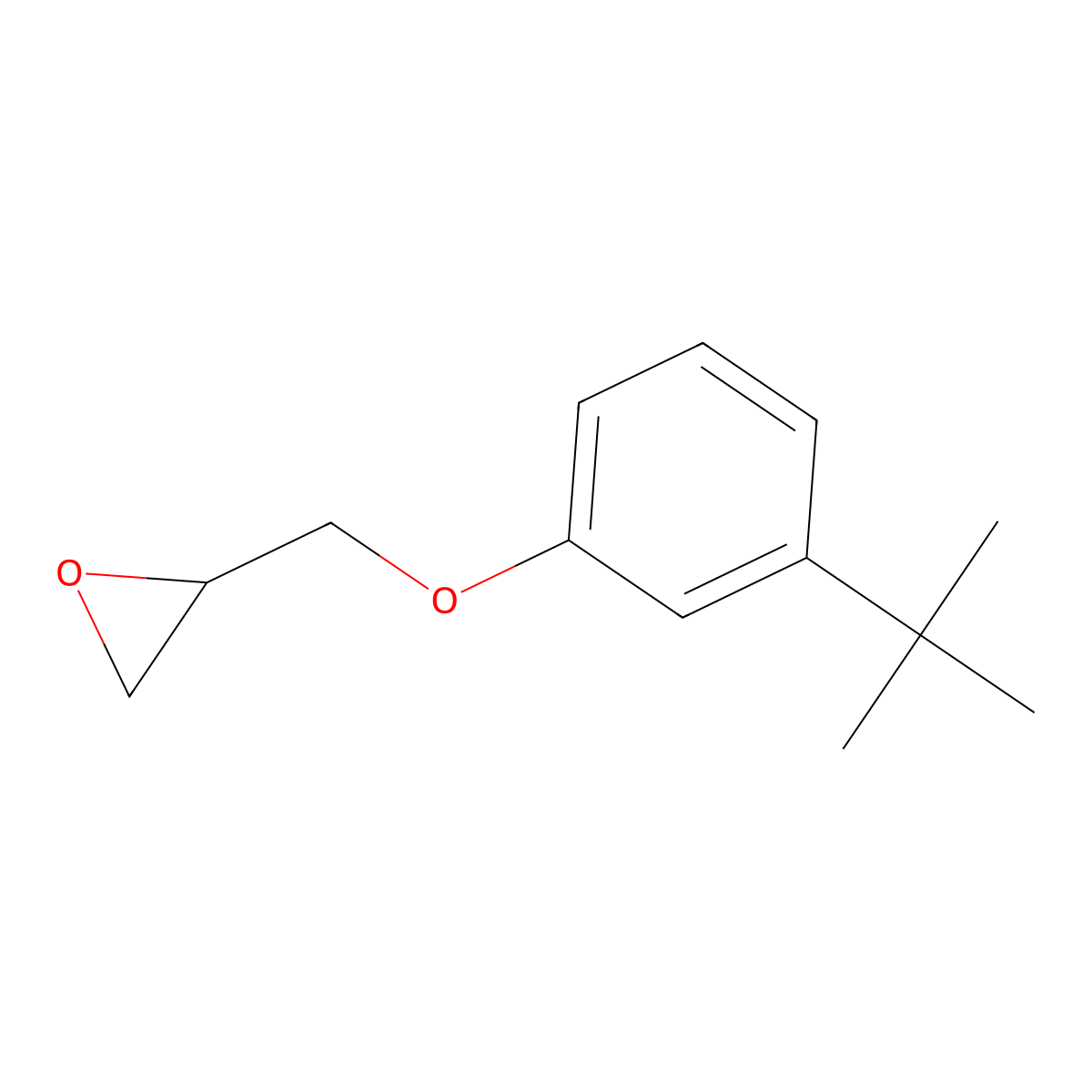 2-[[3-(1,1-Dimethylethyl)phenoxy]methyl]oxirane molecular structure, CAS 5002-99-3