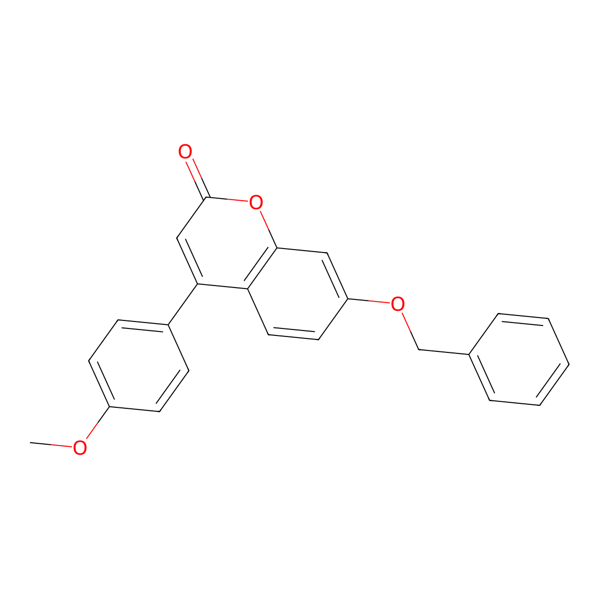 7-(benzyloxy)-4-(4-methoxyphenyl)-2H-chromen-2-one molecular structure, CAS 500204-13-7