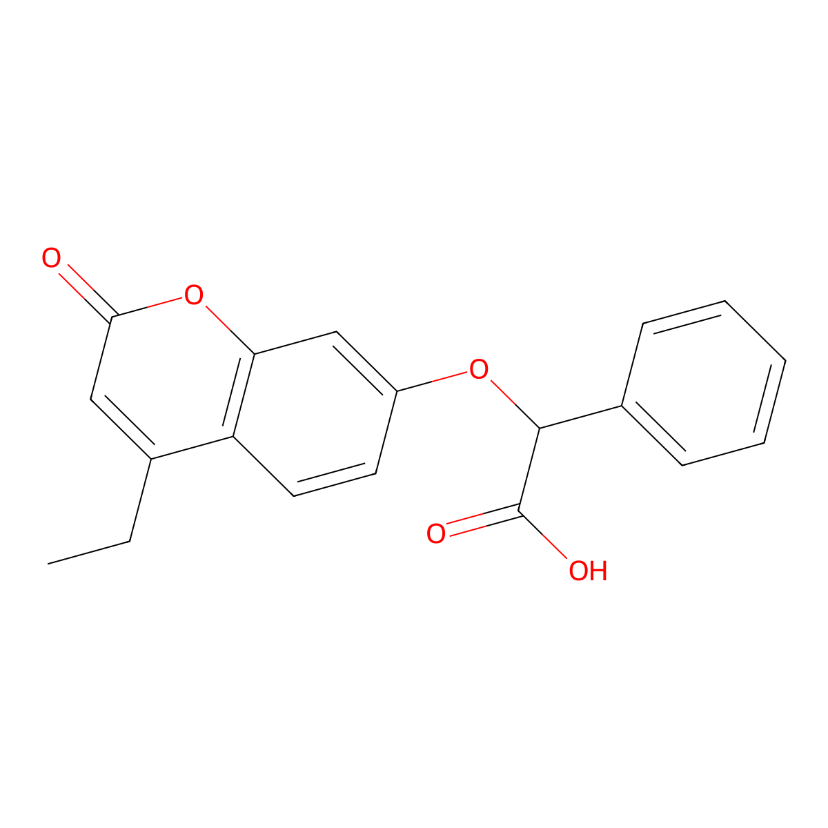 [(4-ethyl-2-oxo-2H-chromen-7-yl)oxy](phenyl)acetic acid molecular structure, CAS 500204-27-3